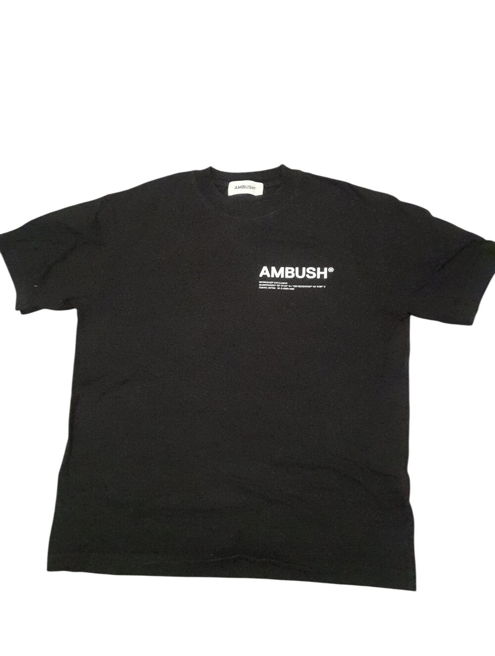 AMBUSH Black Logo Cotton T-Shirt